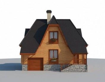 Проект деревянного дома 10-2181