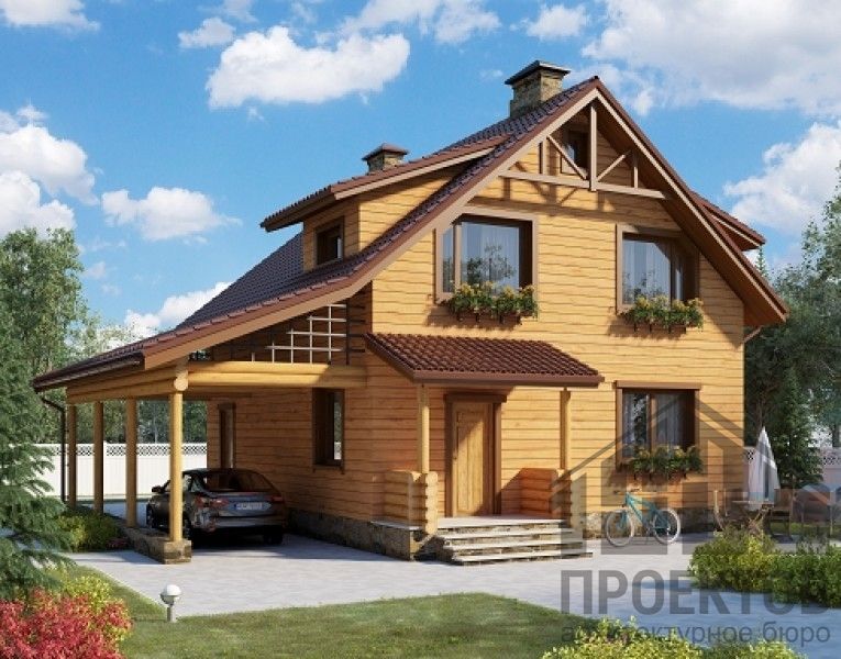 Проект деревянного дома 10-2157-2