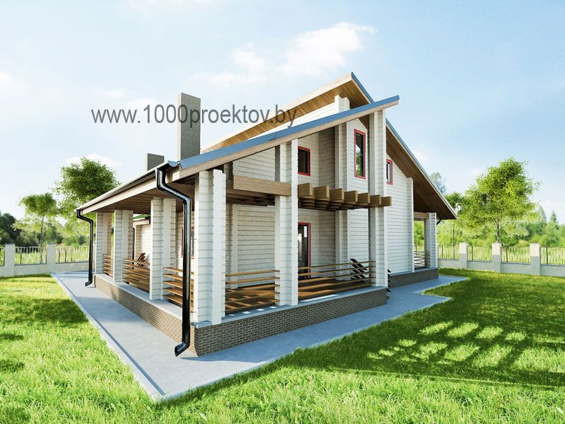 Проект деревянного дома 3-10