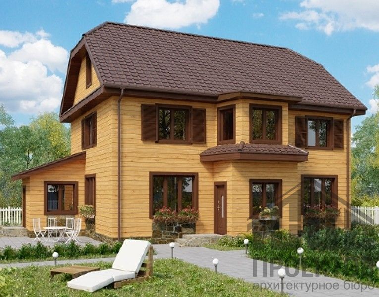 Проект деревянного дома 10-2084