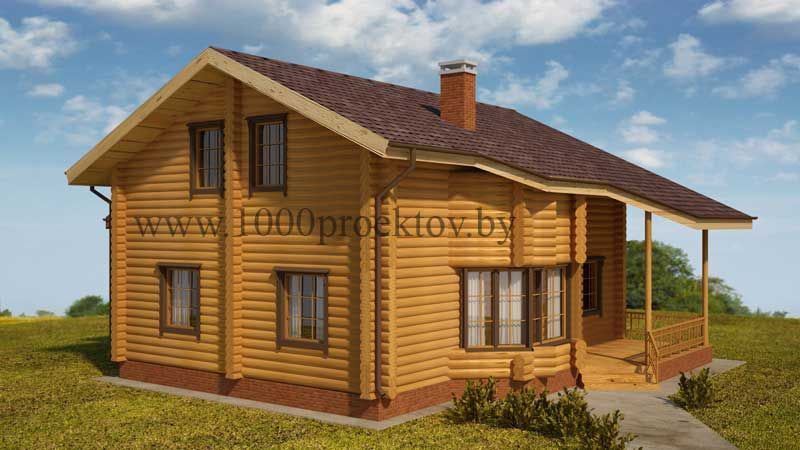 Проект деревянного дома 1550