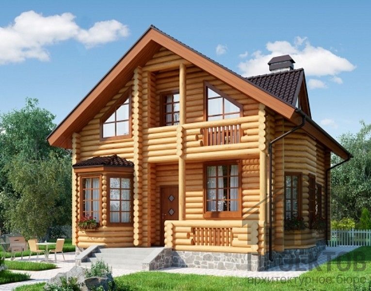 Проект деревянного дома 10-2166