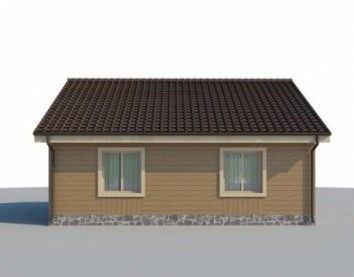 Проект дома из блоков 10-2054