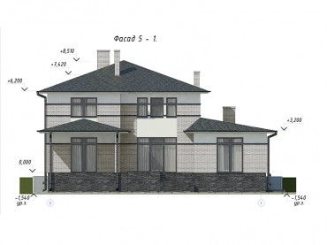 Проект дома из блоков 1637