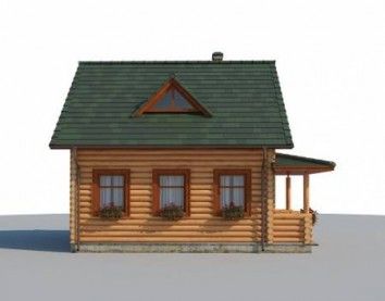Проект деревянного дома 10-2252